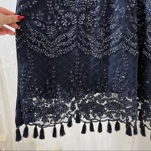 Pakistani Formal Wear Navy Blue